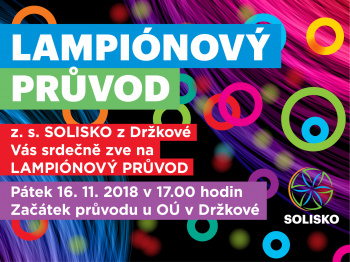 Lampionový průvod v Držkové