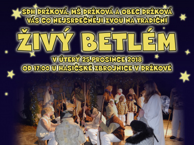 Živý betlém v Držkové 2018