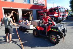 Mladí hasiči - exkurze v Hošťálkové