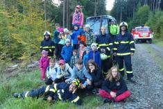 Mladí hasiči - téma strom přes silnici