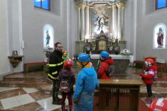 Mladí hasiči - exkurze v kostele
