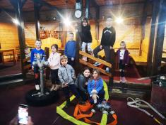 Mladí hasiči - trénink s hadicemi